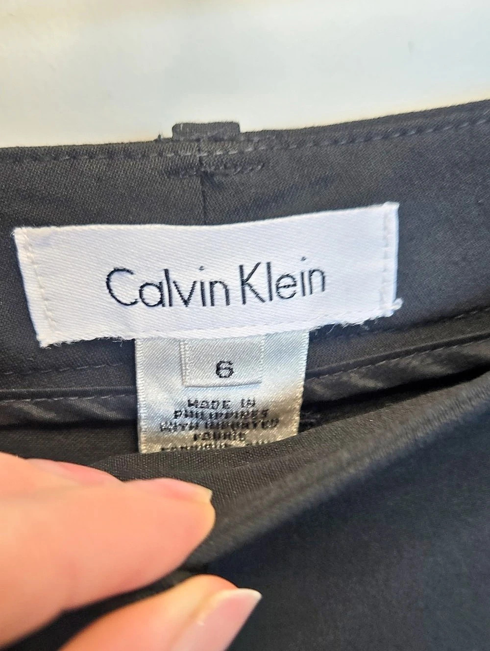 Calvin Klein Women's Trousers Black Size 6 - Picture 3 of 3